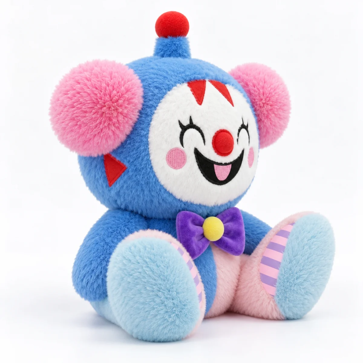 Three-quarter view of the Babaru plush toy
