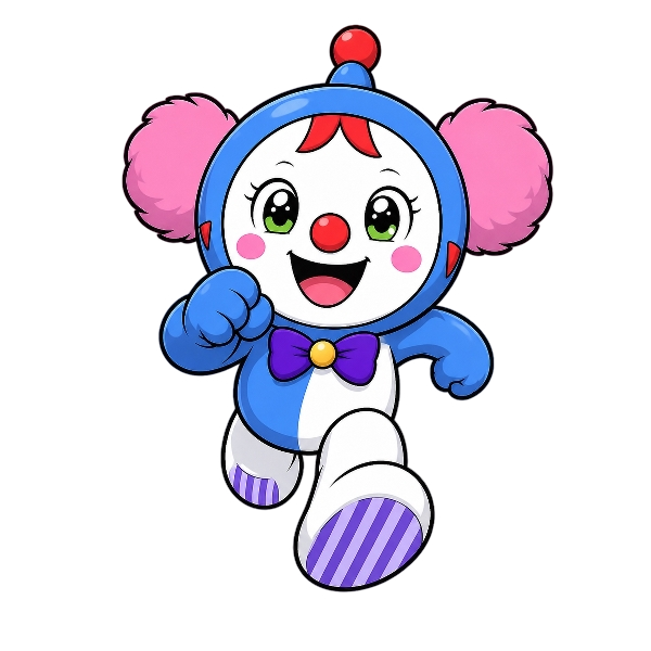 Babaru smiling and waving.